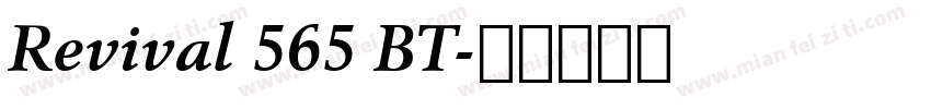 Revival 565 BT字体转换
